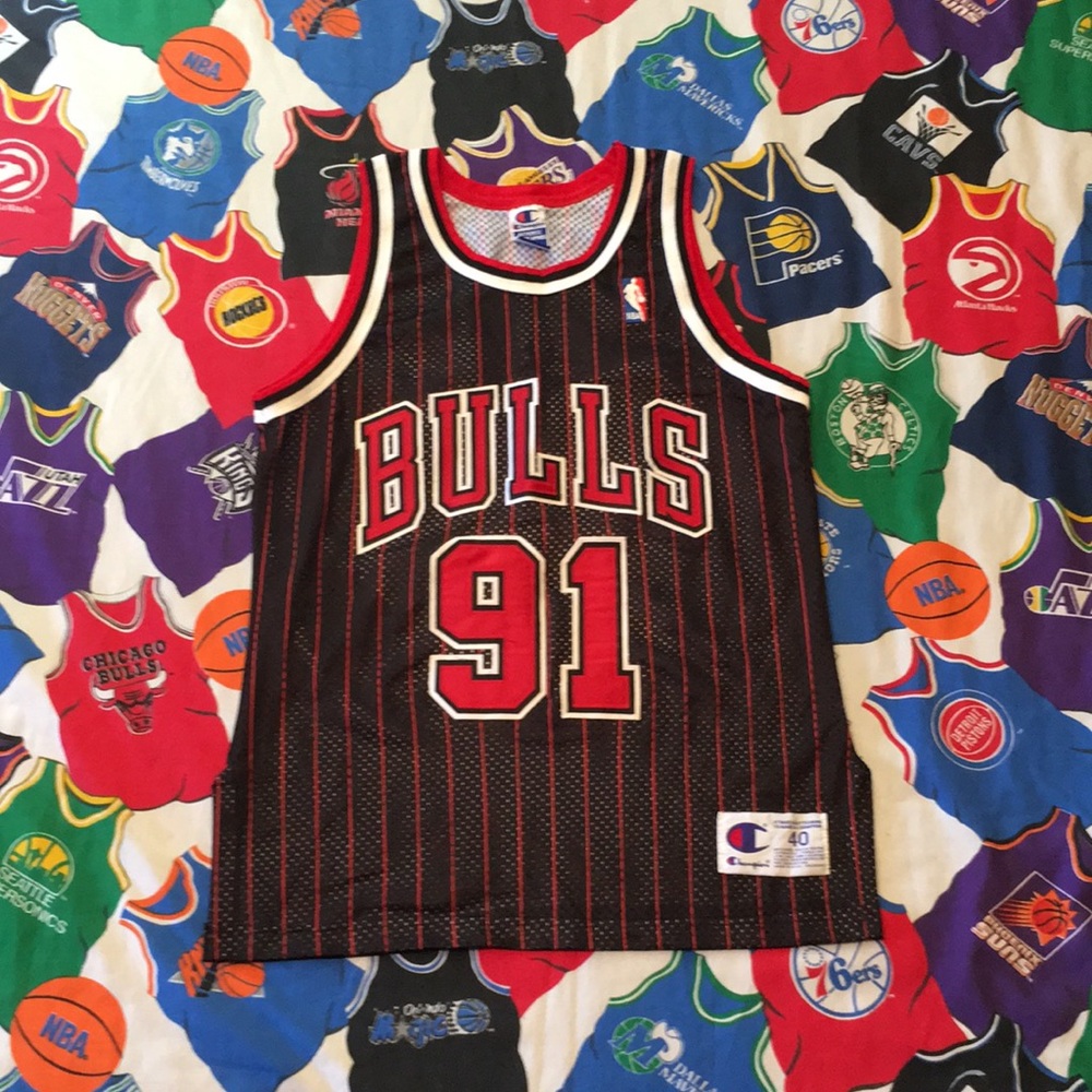 Vintage Champion Bulls “Rodman” Authentic Jersey